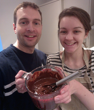 Chris, Sophie and Cake